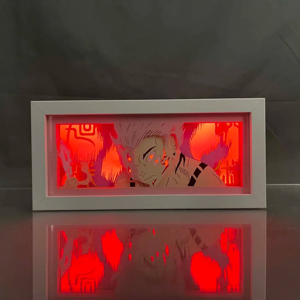 Jujutsu Kaisen - Sukuna Light Box 3D con Luce Led