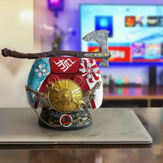 God of War - Kratos Porta Controller PS5 e XBOX in Resina