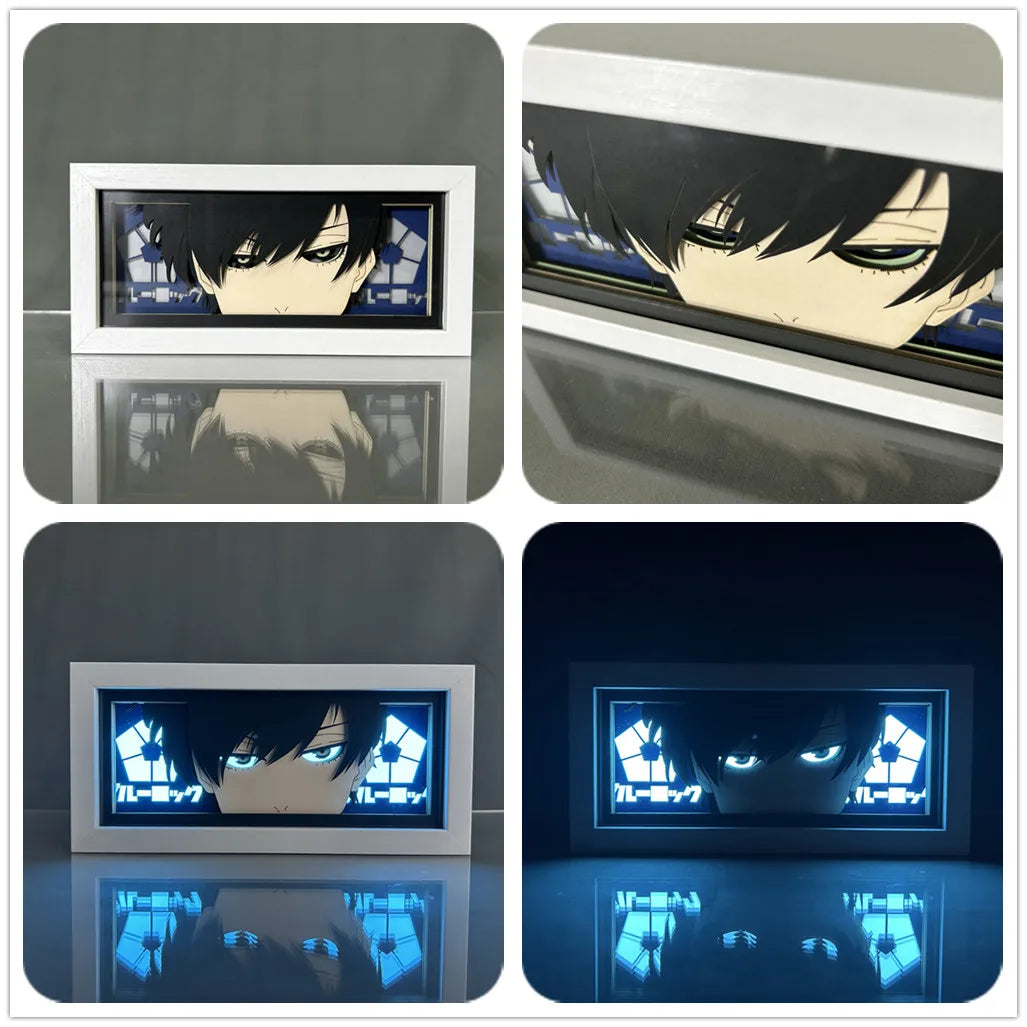 Blue Lock - Light Box 3D con Luce Led