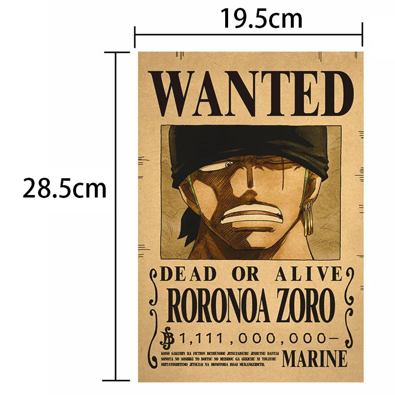 One Piece - WANTED Dead or Alive Poster Set