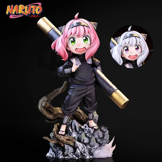Spy x Family X Naruto - Anya Forger Hiruzen Sarutobi Cosplay Action Figure
