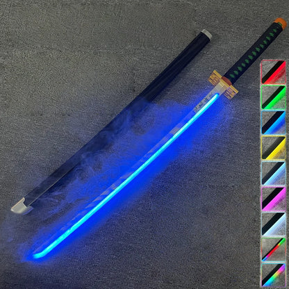 Demon Slayer / Kimetsu no Yaiba - Katana Nichirin con LED e Vapore