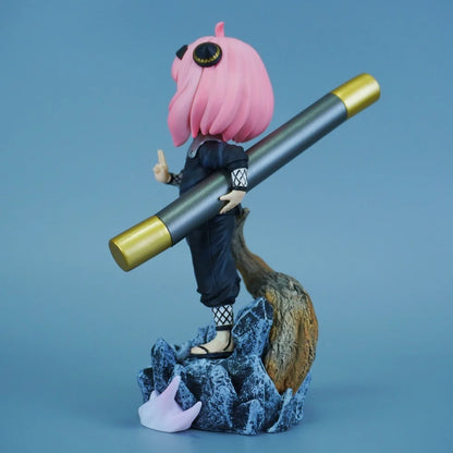 Spy x Family X Naruto - Anya Forger Hiruzen Sarutobi Cosplay Action Figure