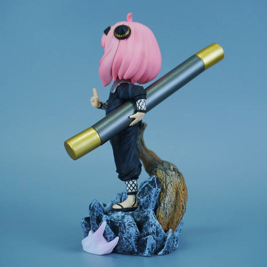 Spy x Family X Naruto - Anya Forger Hiruzen Sarutobi Cosplay Action Figure