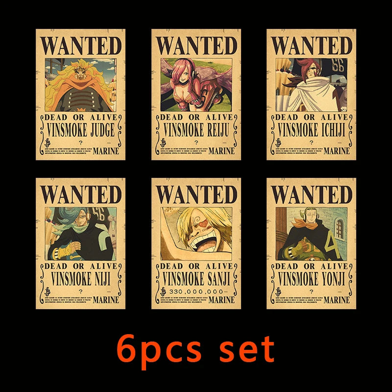 One Piece - WANTED Dead or Alive Poster Set