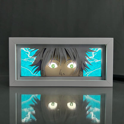 Jujutsu Kaisen - Gojo e Sukuna Light Box 3D con Luce Led