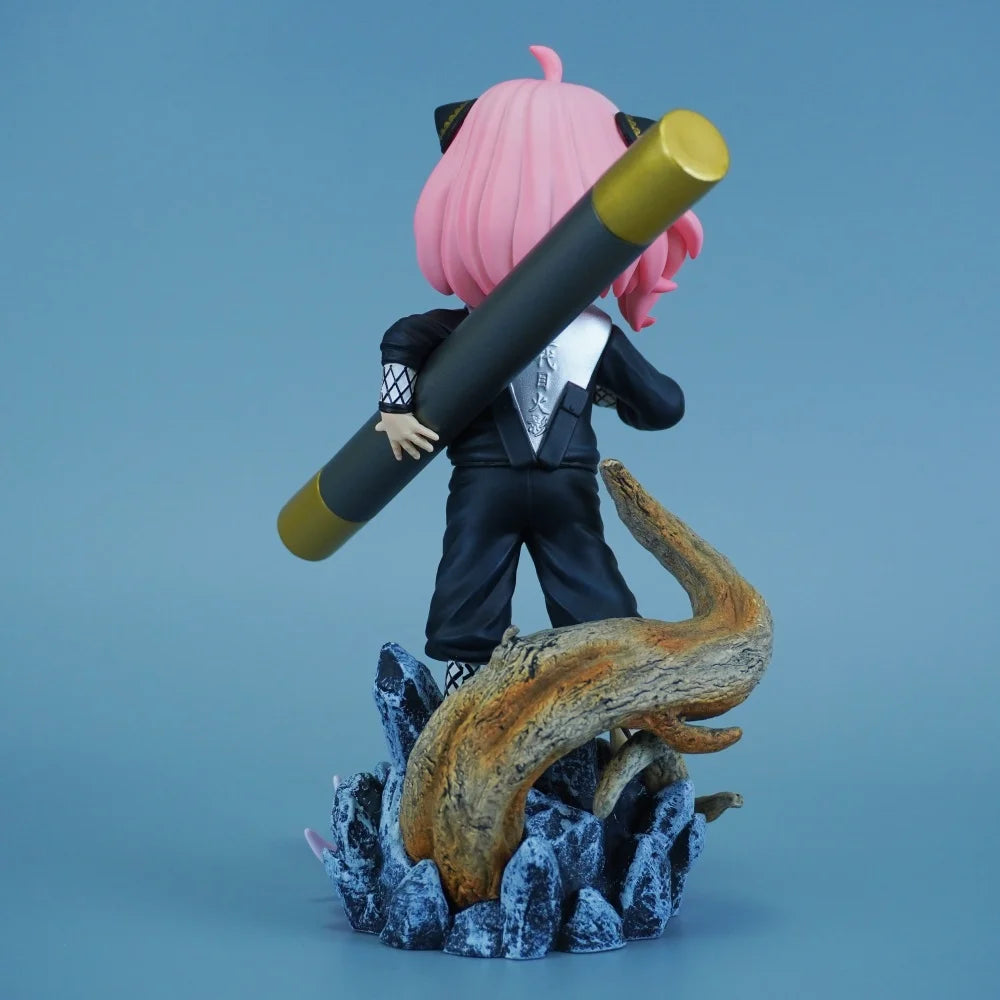 Spy x Family X Naruto - Anya Forger Hiruzen Sarutobi Cosplay Action Figure