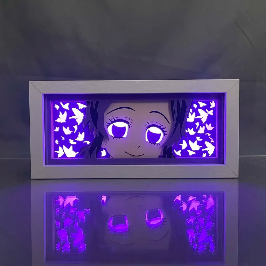 Demon Slayer / Kimetsu no Yaiba - Shinobu Kocho Light Box 3D con Luce Led