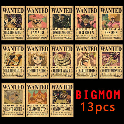 One Piece - WANTED Dead or Alive Poster Set