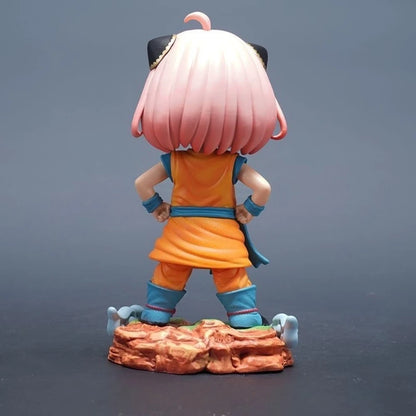 Spy x Family X Dragon Ball Z - Anya Forger Son Goku Cosplay Action Figure