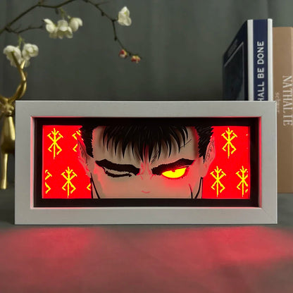 Berserk - Guts Light Box 3D con Luce Led