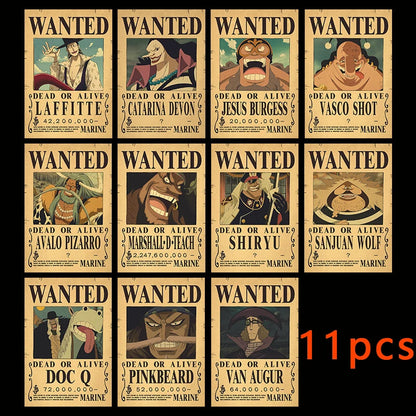 One Piece - WANTED Dead or Alive Poster Set