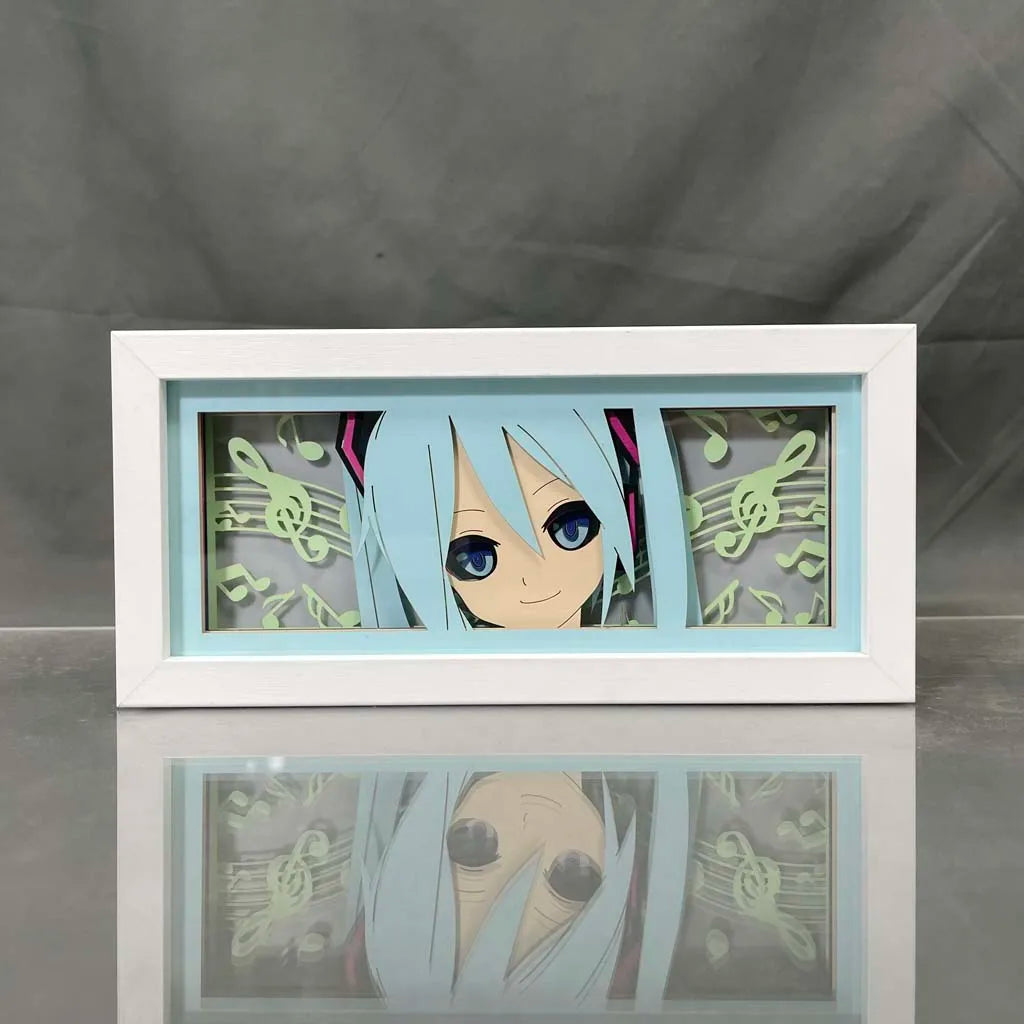 Vocaloid - Hatsune Miku Light Box 3D con Luce Led