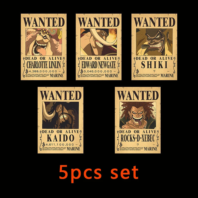 One Piece - WANTED Dead or Alive Poster Set