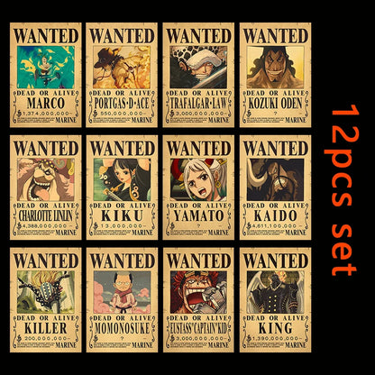 One Piece - WANTED Dead or Alive Poster Set