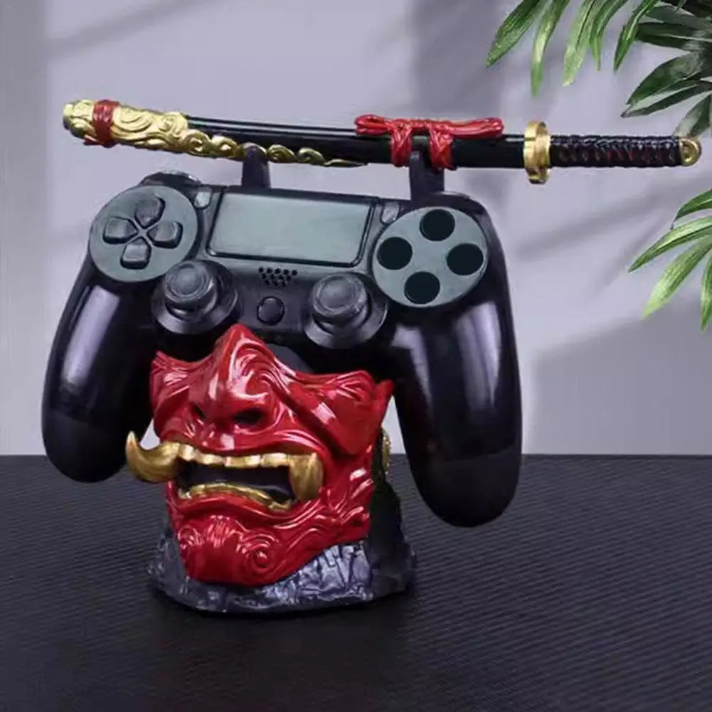 Ghost of Tsushima - Maschera Samurai Oni Stand Porta Controller e Cuffie