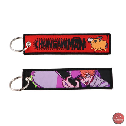 Anime - 100 Portachiavi Con Ricamo Chainsaw Man Accessori
