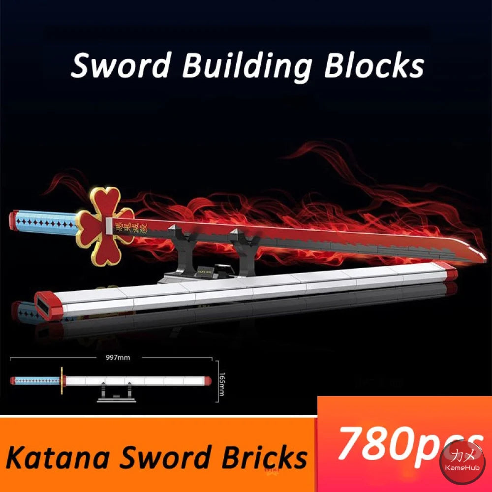 Anime - Katane E Spade In Mattoncini Stile Lego Glow The Dark Mitsuri Kanrogi Non Luminosa &