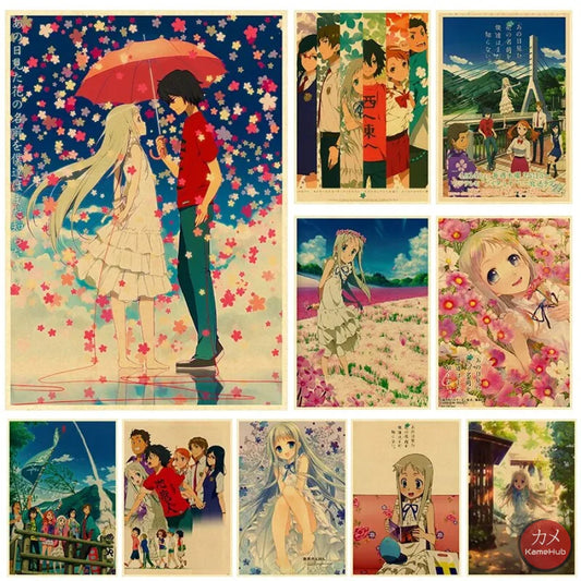 Anohana: Ano Hi Mita Hana No Namae O Bokutachi Wa Mada Shiranai - Anime Poster Aesthetic In A3 Hd