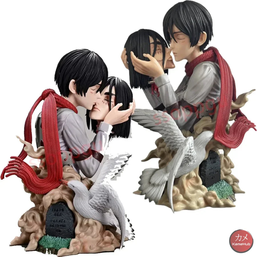 Attack On Titan / Shingeki No Kyojin - Eren Yeager E Mikasa Ackerman Action Figure