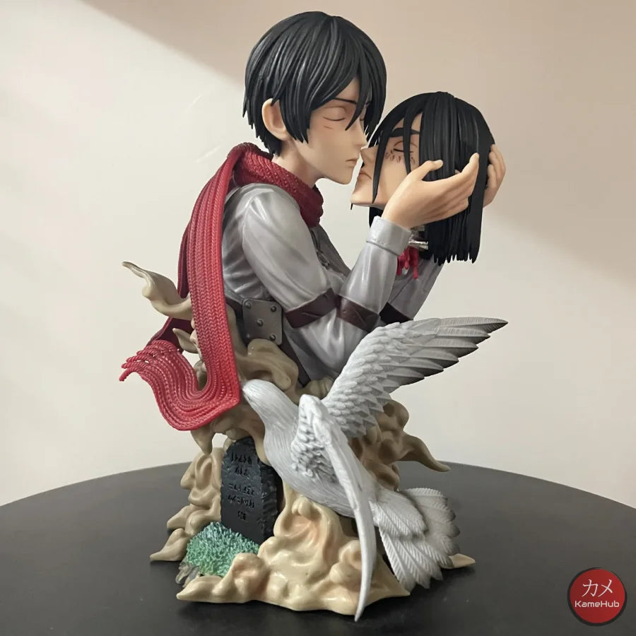 Attack On Titan / Shingeki No Kyojin - Eren Yeager E Mikasa Ackerman Action Figure A 22Cm