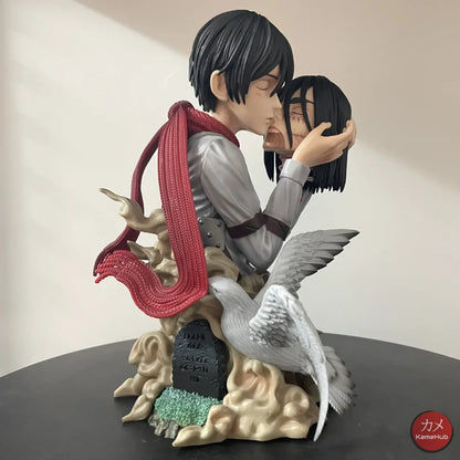 Attack On Titan / Shingeki No Kyojin - Eren Yeager E Mikasa Ackerman Action Figure B 22Cm