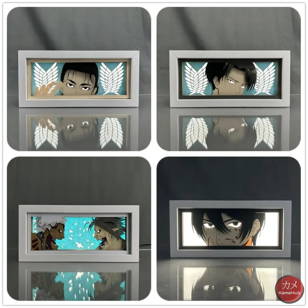 Attack on Titan / Shingeki no Kyojin - Light Box 3D con Luce Led Gadget