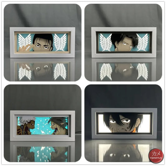 Attack on Titan / Shingeki no Kyojin - Light Box 3D con Luce Led Gadget