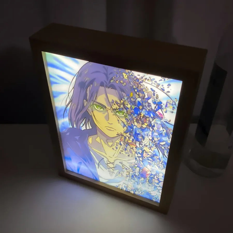 Attack On Titan / Shingeki No Kyojin - Quadro Luminoso 3D Con Luce Led Gadget