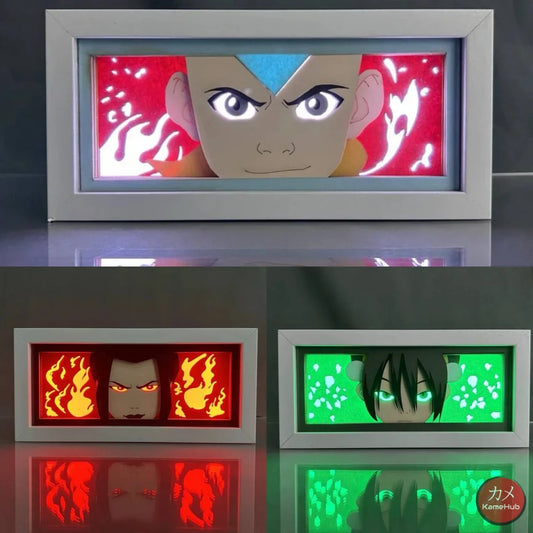 Avatar: The Last Airbender Light Box 3D con Luce Led Gadget