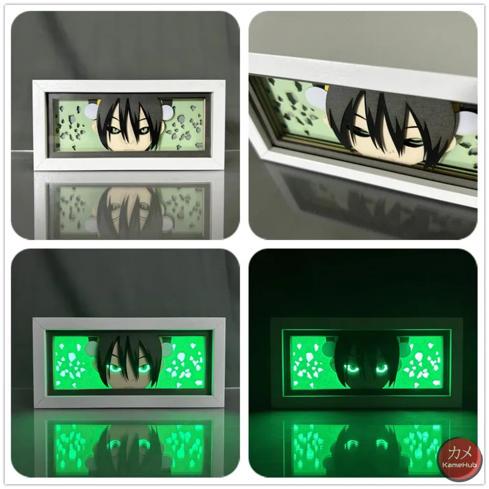 Avatar: The Last Airbender Light Box 3D con Luce Led Toph Beifong / 16 Colori con Telecomando Gadget