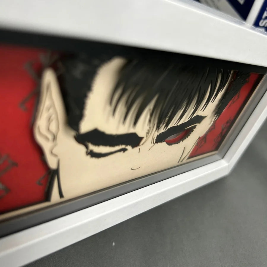 Berserk - Guts Lampada Decorativa 3D Con Luce Led Gadget