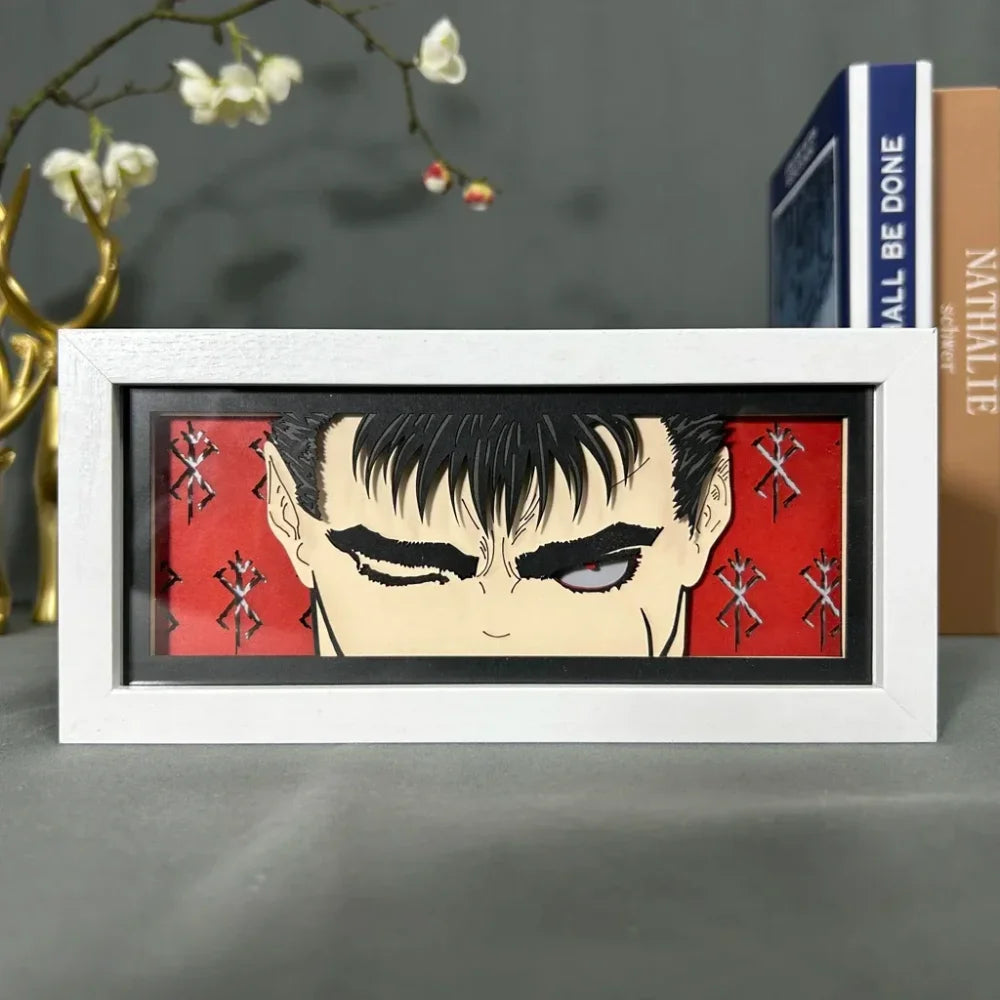 Berserk - Guts Light Box 3D con Luce Led Gadget
