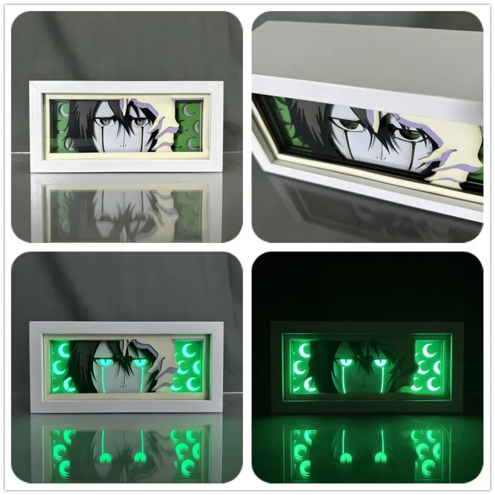 Bleach - Ichigo Ulquiorra e Aizen Light Box 3D con Luce Led Gadget