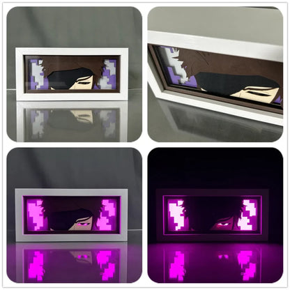 Bleach - Ichigo Ulquiorra e Aizen Light Box 3D con Luce Led Gadget