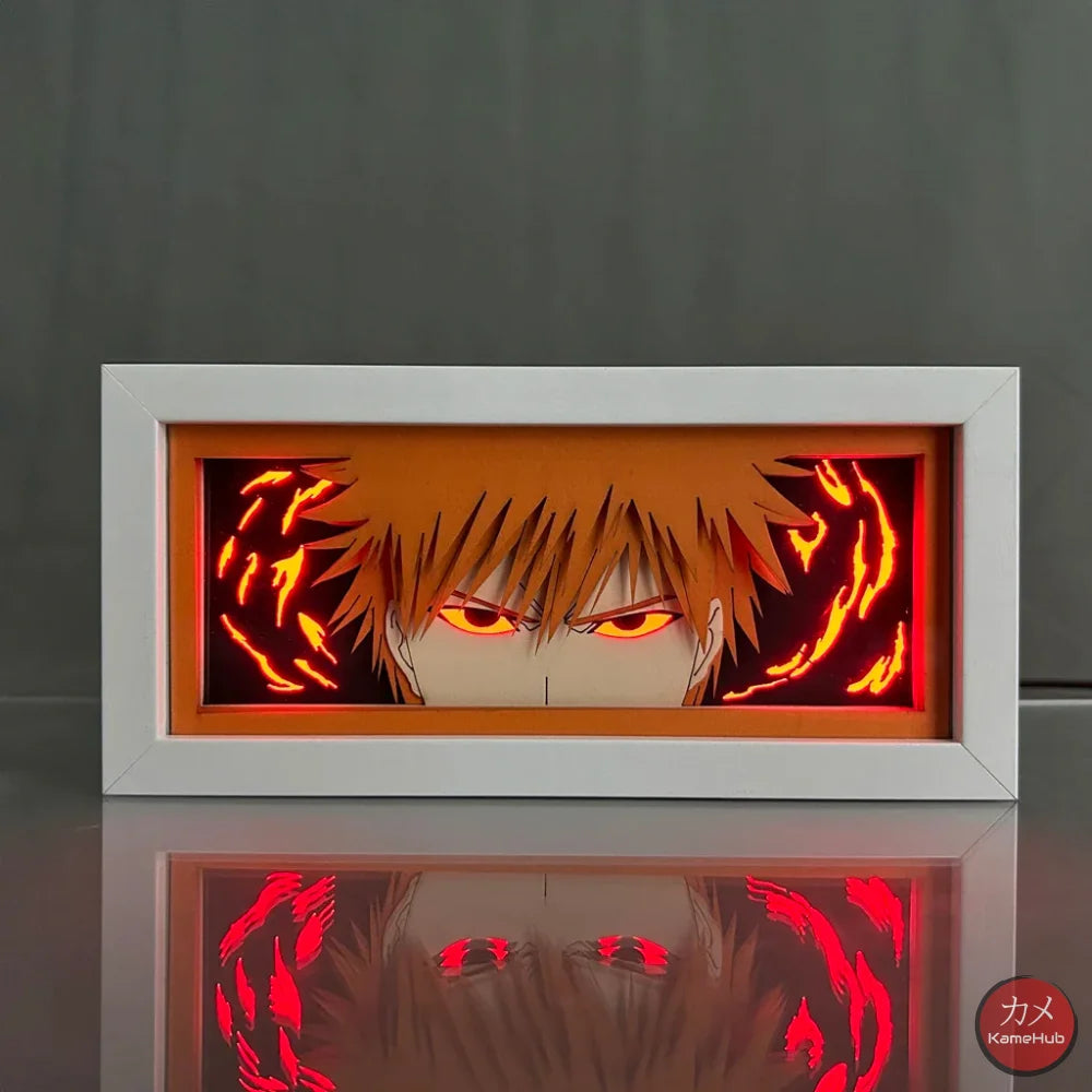 Bleach - Ichigo Ulquiorra e Aizen Light Box 3D con Luce Led Kurosaki Ichigo / 1 Colore Predefinito Gadget