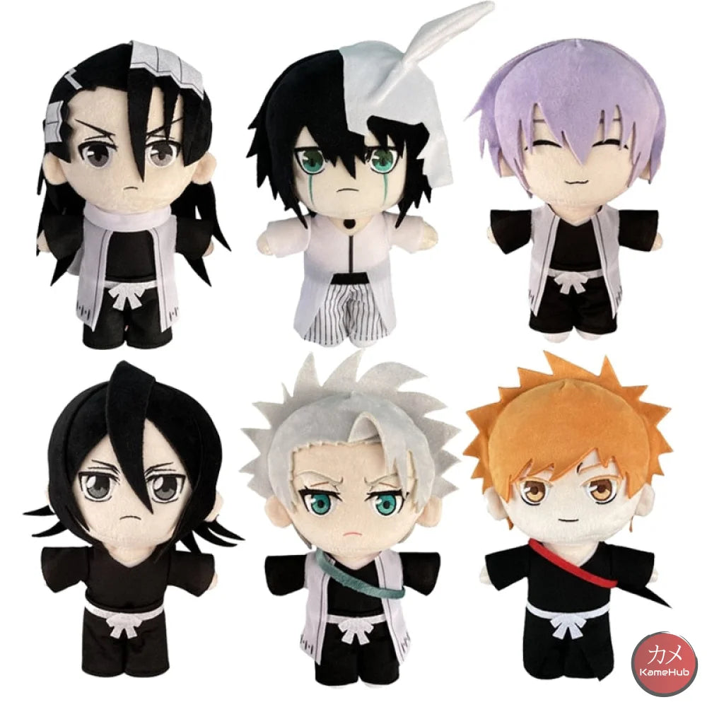 Bleach - Morbidi Peluche Di Ichigo Rukia Byakuya Toshiro Gin E Ulquiorra 20 Cm Peluches