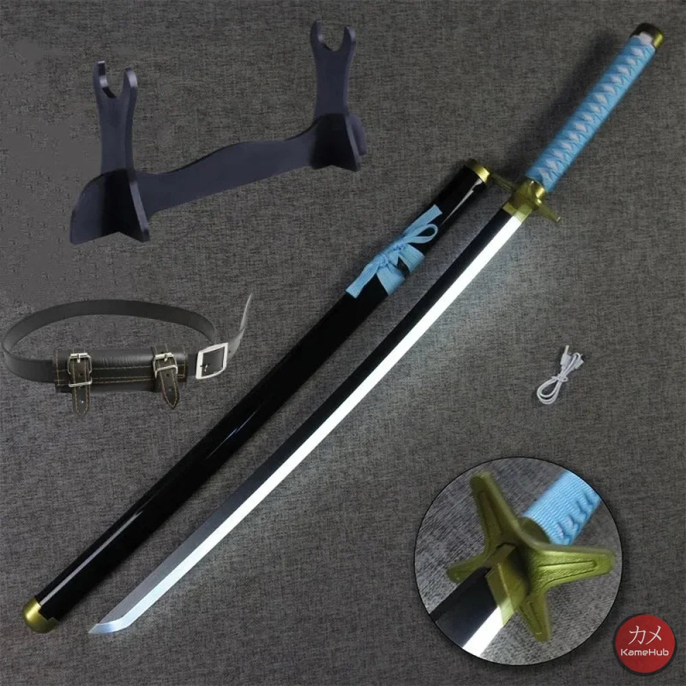 Bleach TYBW - Katana Zanpakuto con Luce LED - Hitsugaya Toshiro - Hyōrinmaru Led Bianco / 104cm-40inch - Katane & Spade