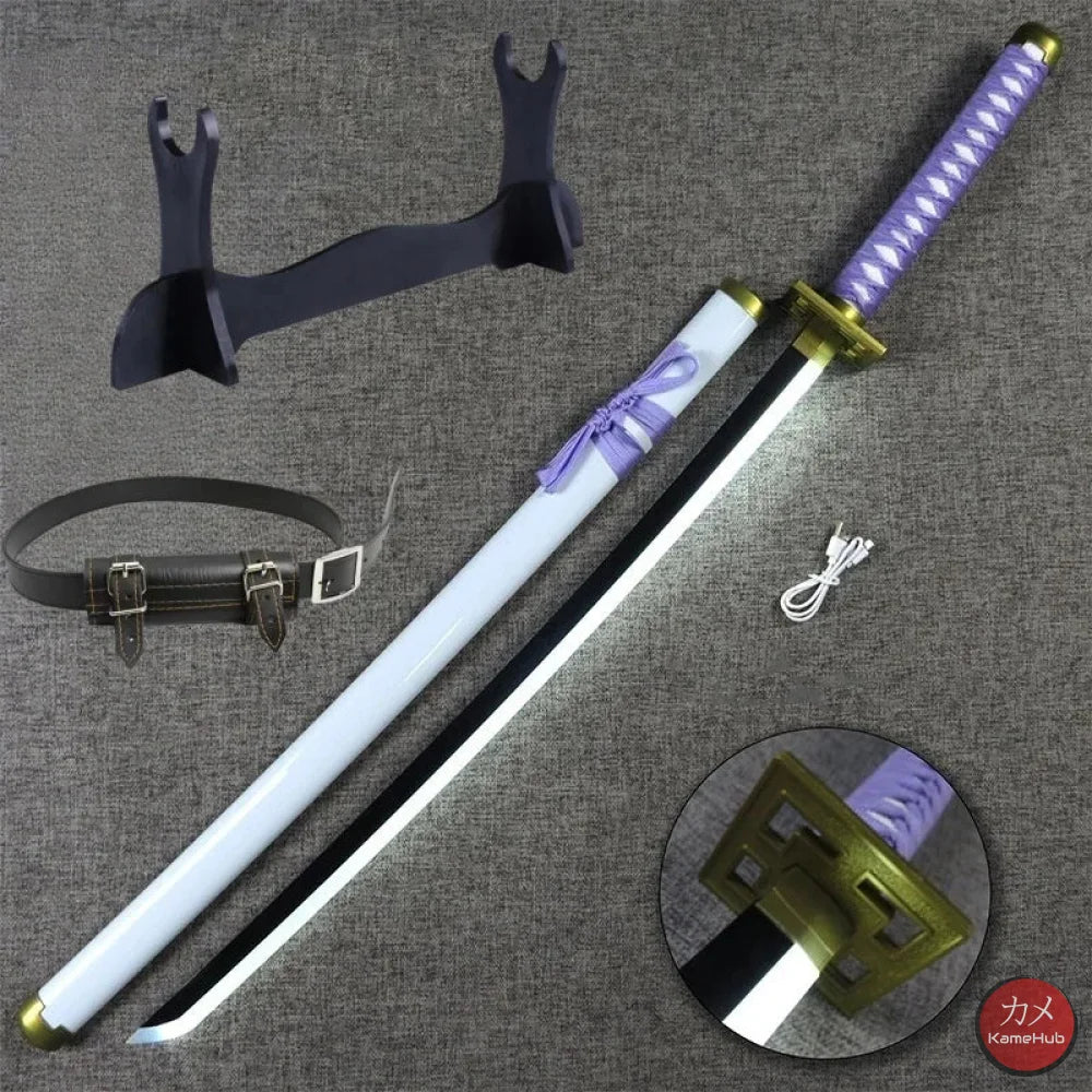 Bleach TYBW - Katana Zanpakuto con Luce LED - Kuchiki Byakuya - Senbonzakura Led Bianco / 104cm-40inch - Katane & Spade