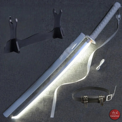 Bleach TYBW - Katana Zanpakuto con Luce LED - Rukia - Sode no Shirayuki Led Bianco / 104cm-40inch - Katane & Spade