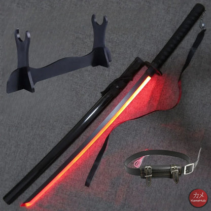 Bleach TYBW - Katana Zanpakuto con Luce LED - Rukia - Sode no Shirayuki Katana Nera Led Rosso / 104cm-40inch - Katane &
