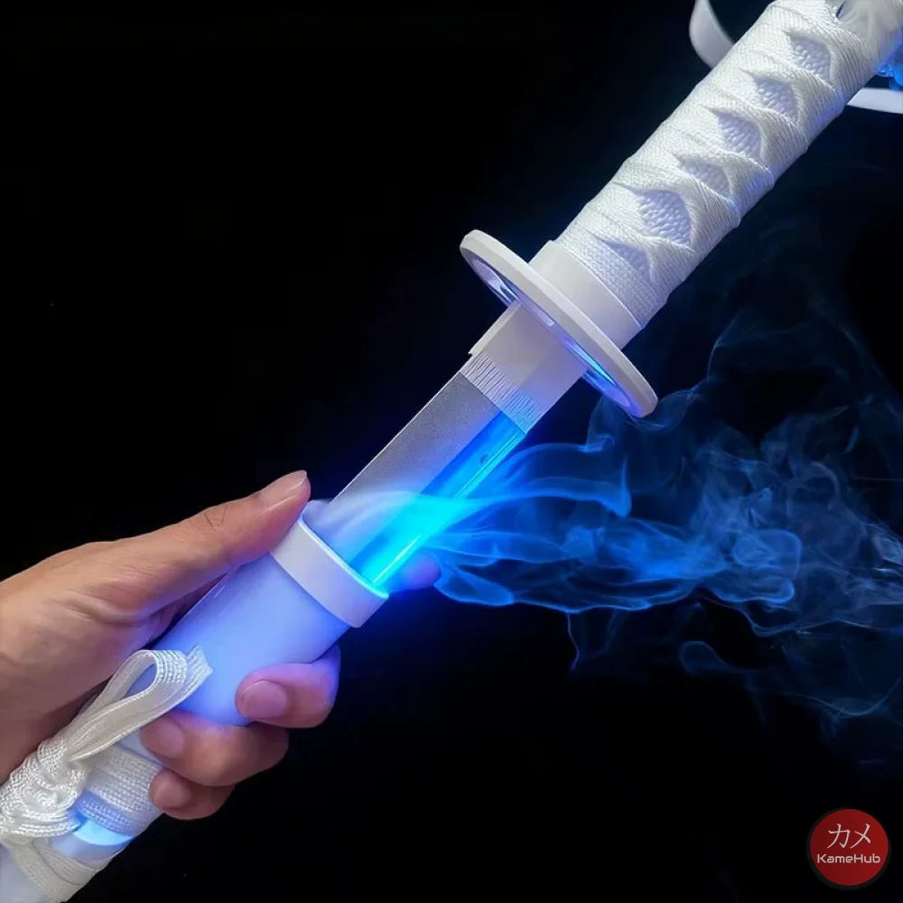 Bleach TYBW - Kuchiki Rukia Katana Zanpakuto con LED e Vapore - Rukia Sode no Shirayuki 104 cm / LED Multicolore e