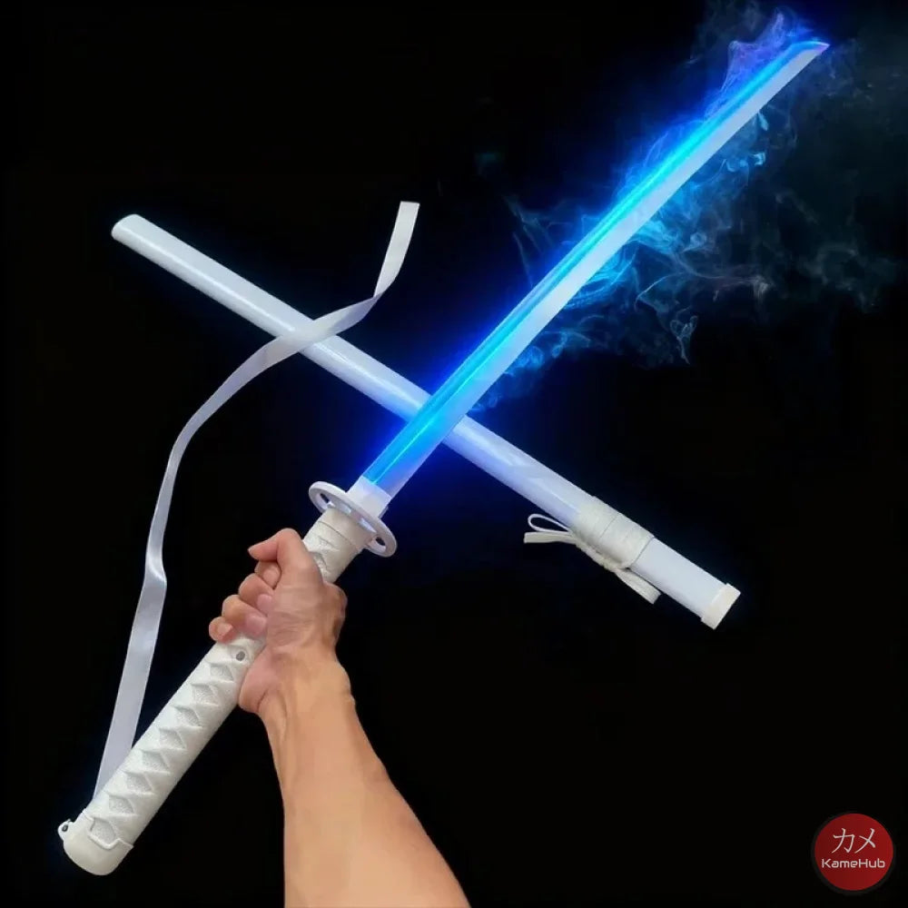 Bleach TYBW - Kuchiki Rukia Katana Zanpakuto con LED e Vapore - Rukia Sode no Shirayuki 104 cm / LED Multicolore e