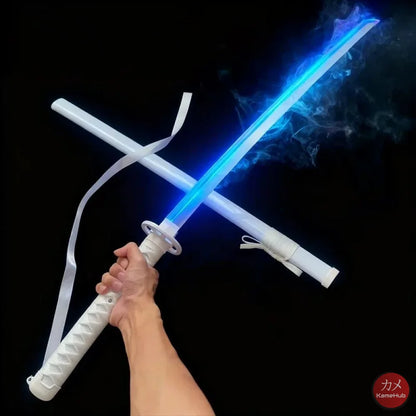 Bleach TYBW - Kuchiki Rukia Katana Zanpakuto con LED e Vapore - Rukia Sode no Shirayuki 104 cm / LED Multicolore e