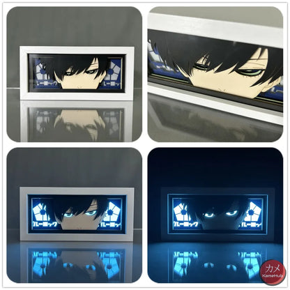 Blue Lock - Light Box 3D con Luce Led Rin Itoshi / 16 Colori con Telecomando Gadget