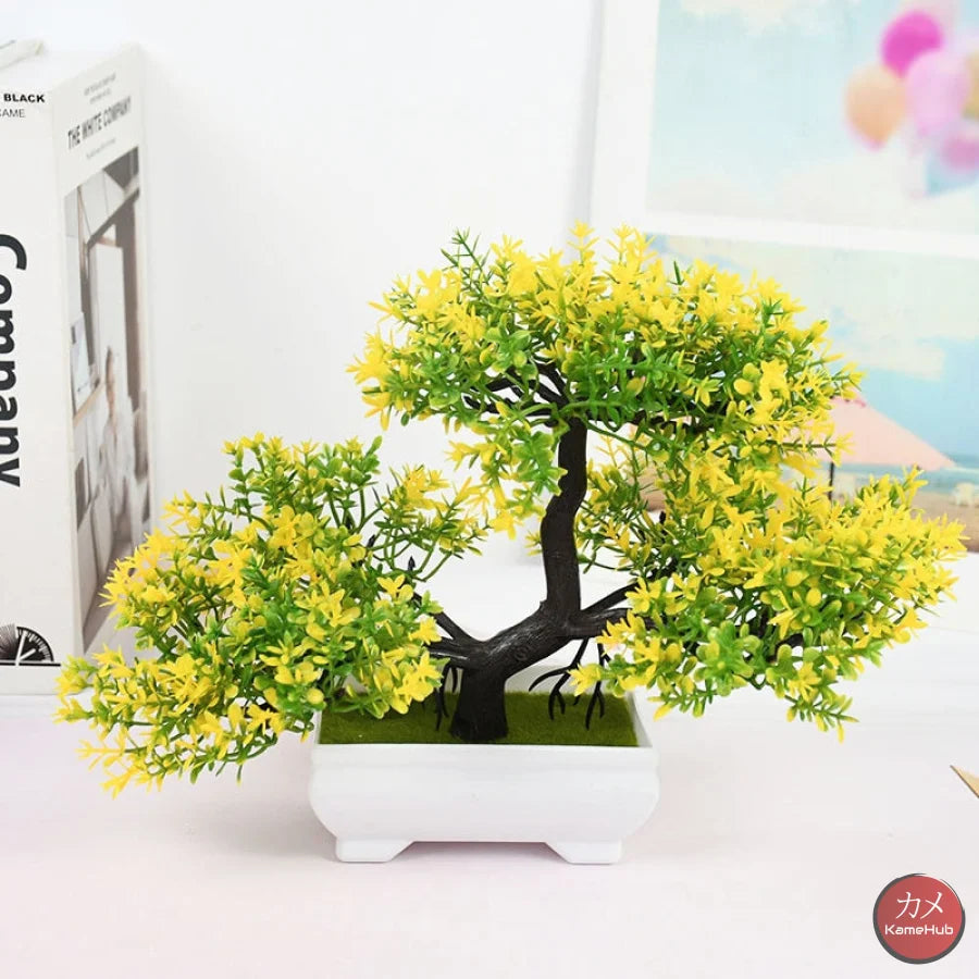 Bonsai Artificiale - Piante Ornamentali Giallo Artificiali