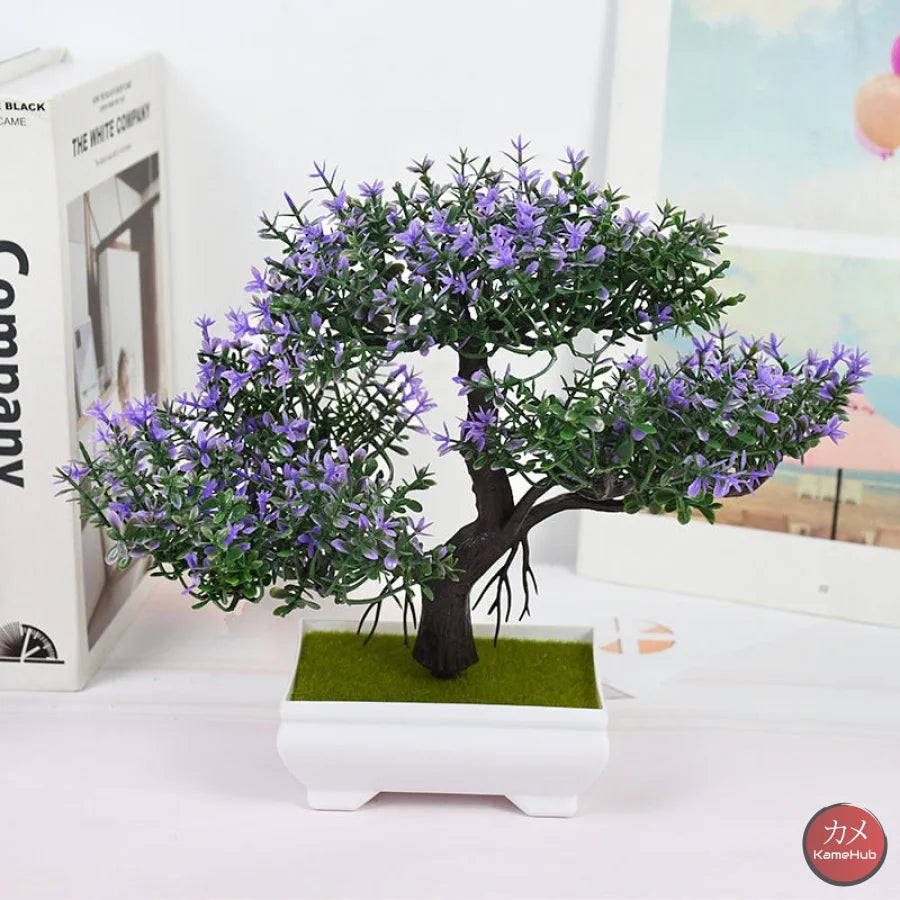 Bonsai Artificiale - Piante Ornamentali Viola Artificiali