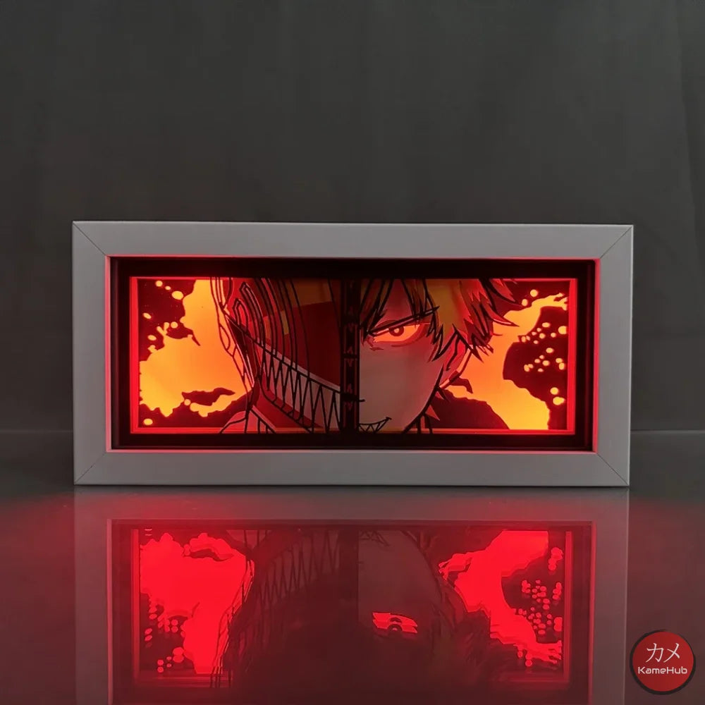 Chainsaw Man - Denji e Power Light Box 3D con Luce Led Denji / 1 Colore Predefinito Gadget