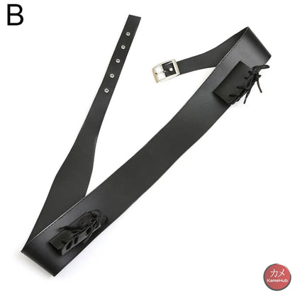 Cinturino / Fodero Per Katana O Spada Cosplay Nero 133Cm Unica Accessori