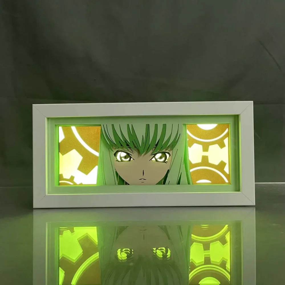 Code Geass - C.C Light Box 3D con Luce Led Gadget